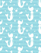 Custom Mermaid Fish Crab Seahorse Photography Backdrop For Children J-0378 Shopbackdrop